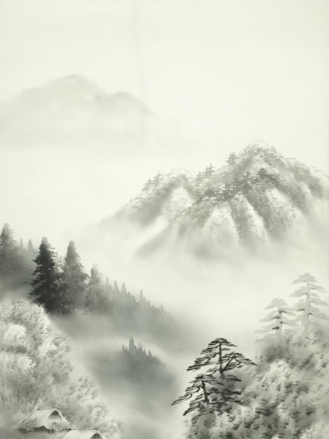 万華積雪 尾崎家蔵 掛軸 A-2 万華積雪 尾崎家蔵 掛軸 A-2